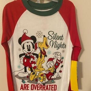 Boys Disney Christmas pajamas. Size 8. NWT